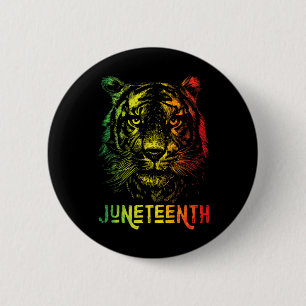 Macaron Rond 5 Cm Tiger Junetten Cool Histoire noire Afrique Amériqu