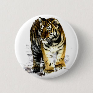 Macaron Rond 5 Cm Tigre