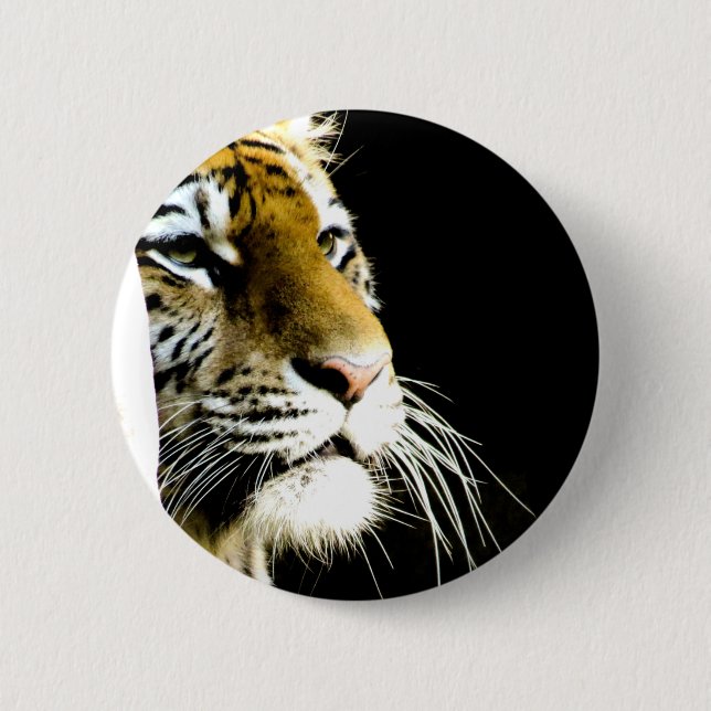 Macaron Rond 5 Cm Tigre (Devant)