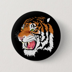 Macaron Rond 5 Cm Tigre de Sumatran