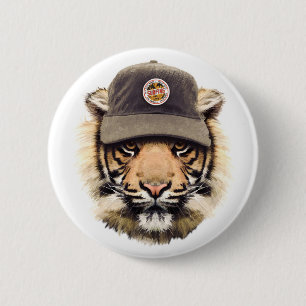 Macaron Rond 5 Cm Tigre surfant