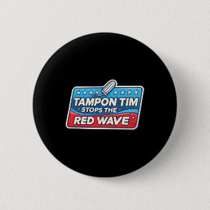 Macaron Rond 5 Cm Tim Walz, gouverneur de Tim, politique amusante