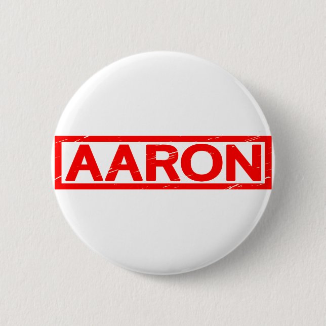 Macaron Rond 5 Cm Timbre Aaron (Devant)