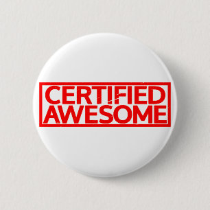 Macaron Rond 5 Cm Timbre Awesome Certifié