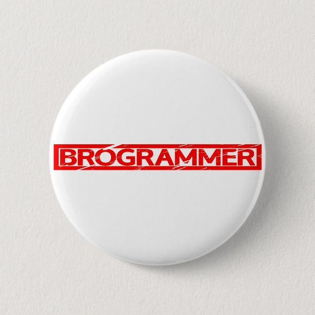 Macaron Rond 5 Cm Timbre Brogrammer (Devant)