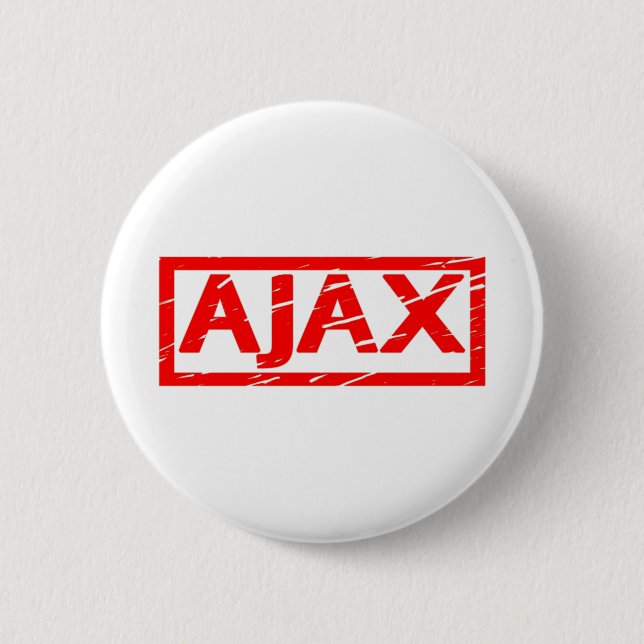 Macaron Rond 5 Cm Timbre d'Ajax (Devant)