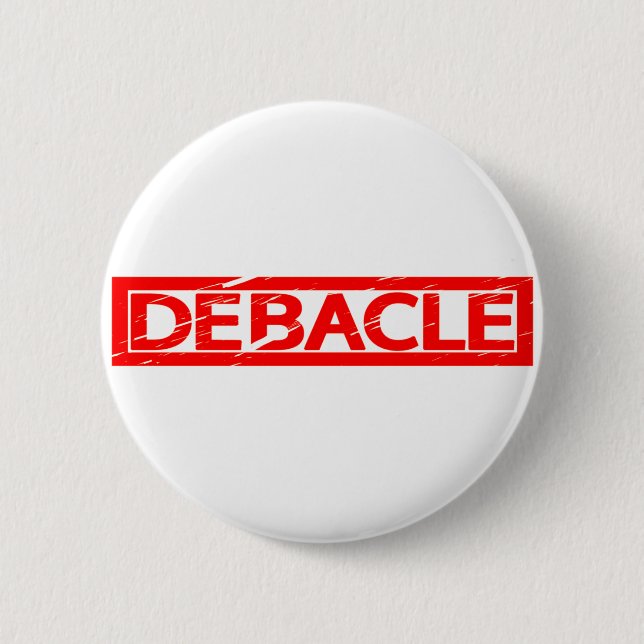Macaron Rond 5 Cm Timbre de débâcle (Devant)