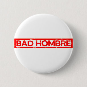 Macaron Rond 5 Cm Timbre de Mauvaise Hombre