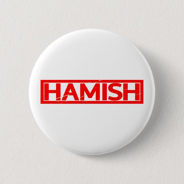 Macaron Rond 5 Cm Timbre Hamish (Devant)