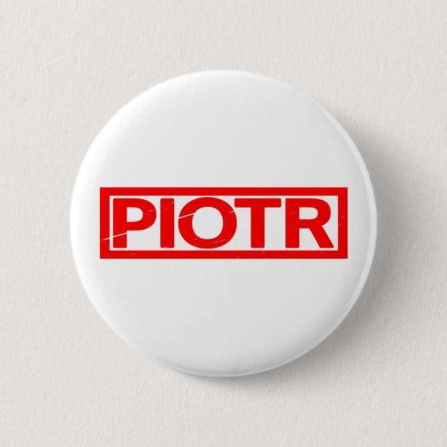 Macaron Rond 5 Cm Timbre Piotr (Devant)