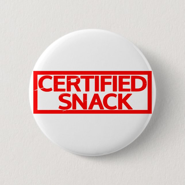 Macaron Rond 5 Cm Timbre Snack Certifié (Devant)