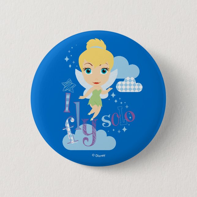 Macaron Rond 5 Cm Tinker Bell | Je vole seul (Devant)