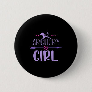 Macaron Rond 5 Cm Tir À L'Arc Fille Drôle Femme Citation À L'Archer 