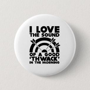 Macaron Rond 5 Cm Tir à l'arc  Tir à l'arc avec flèches et vaches