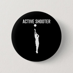 Macaron Rond 5 Cm Tir actif Bysketbyll Fun Sport Lover Humour 1