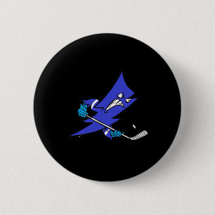 Macaron Rond 5 Cm Tir frappé rapide Bolt de hockey sur glace 