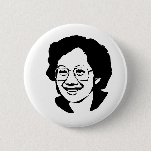 Macaron Rond 5 Cm Tita Cory Aquino (Devant)