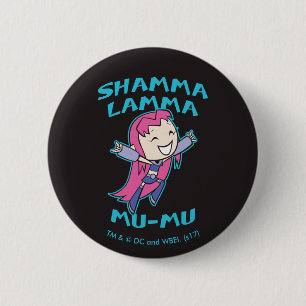 Macaron Rond 5 Cm Titans Ados, allez !   Starfire "Shamma Lamma Mu-M