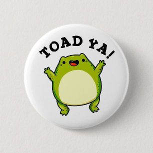 Macaron Rond 5 Cm Toad Ya Funny Frog Pun