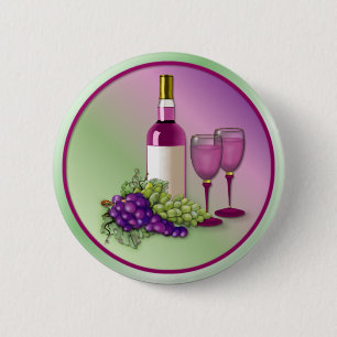 Macaron Rond 5 Cm Toast de vin et de raisins
