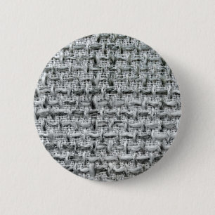 Macaron Rond 5 Cm Toile de jute grise