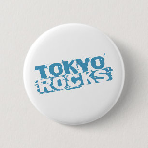 Macaron Rond 5 Cm Tokyo bascule le bouton