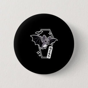 Macaron Rond 5 Cm Tokyo Kawaii Bat - Déplaisant Cute Coffin Pastel G