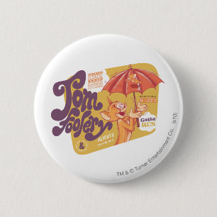 Macaron Rond 5 Cm Tom et bêtise de Jerry Tom