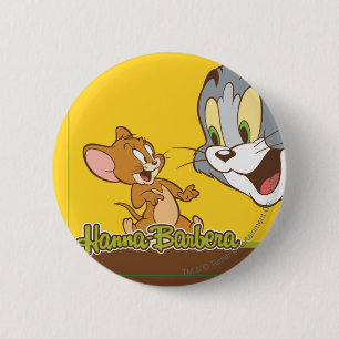 Macaron Rond 5 Cm Tom et Jerry