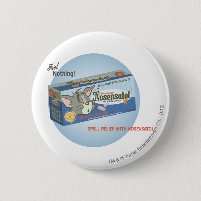 Macaron Rond 5 Cm Tom et Jerry Nosensatol 2 (Devant)