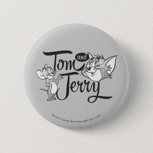 Macaron Rond 5 Cm Tom et Jerry Tom et Jerry semblant doux