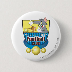 Macaron Rond 5 Cm Tom et le football de Jerry (le football) 5