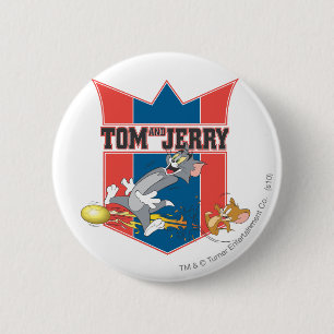 Macaron Rond 5 Cm Tom et le football de Jerry (le football) 7