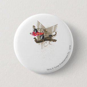 Macaron Rond 5 Cm Tom et roues de Jerry Custume