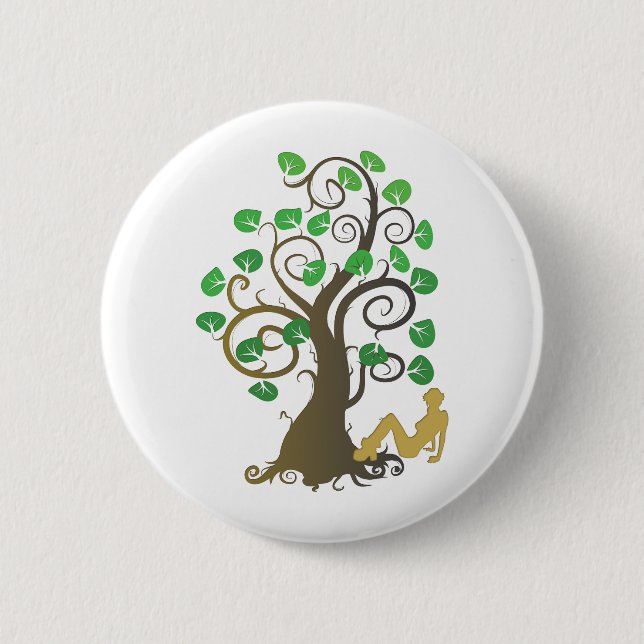 Macaron Rond 5 Cm Tombé de l'arbre généalogique (Devant)