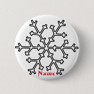 Macaron Rond 5 Cm Tonnerre de neige