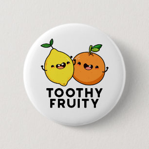 Macaron Rond 5 Cm Toothy Fruity Funny Fruit Pun