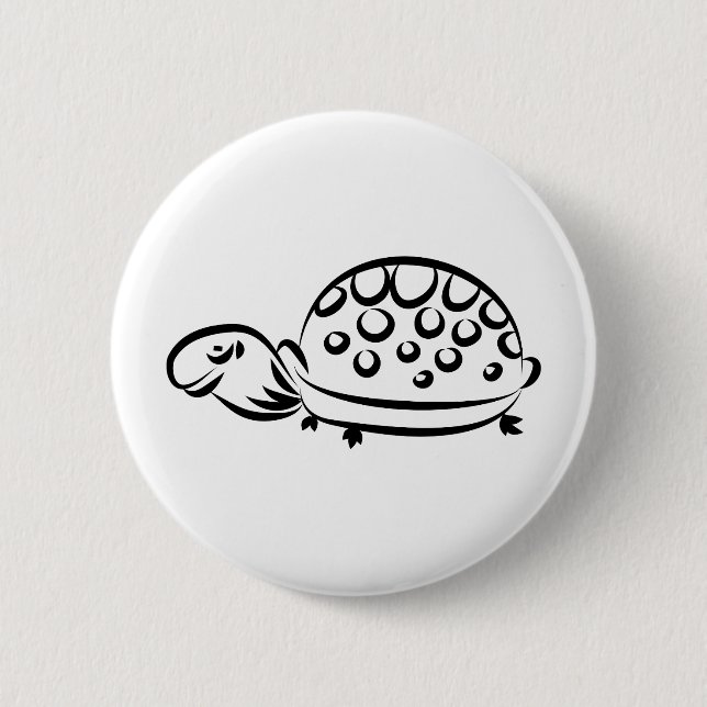 Macaron Rond 5 Cm Tortue (Devant)