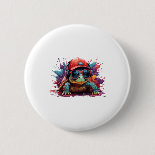Macaron Rond 5 Cm tortue animal art je cool mignon tortue