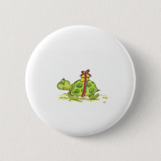 Macaron Rond 5 Cm Tortue d'anniversaire