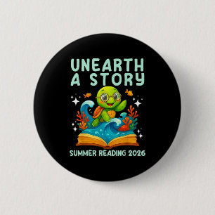 Macaron Rond 5 Cm Tortue de mer livre été lecture 2026 déterrer un