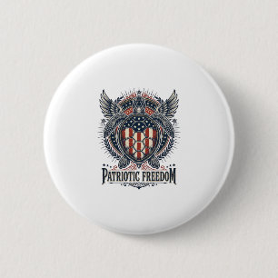 Macaron Rond 5 Cm Tortue de mer patriotique