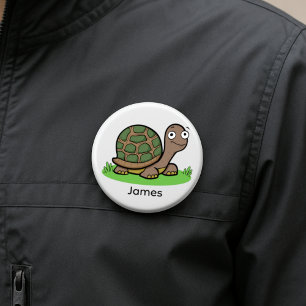 Macaron Rond 5 Cm Tortue drôle personnalisée