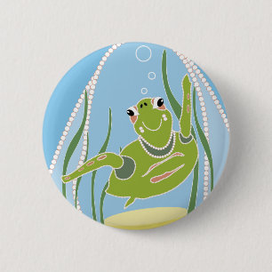 Macaron Rond 5 Cm Tortue tendance