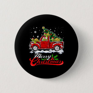 Macaron Rond 5 Cm Tortues de mer Conduite Arbre de Noël Truck Turtle
