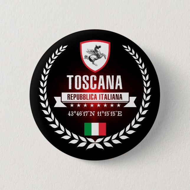 Macaron Rond 5 Cm Toscane (Devant)