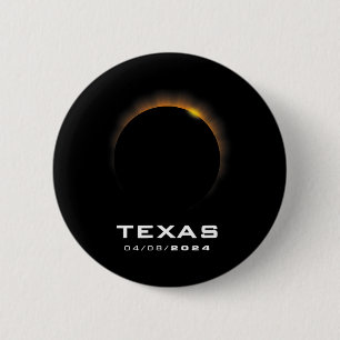 Macaron Rond 5 Cm Total Solaire Eclipse 2024 Texas
