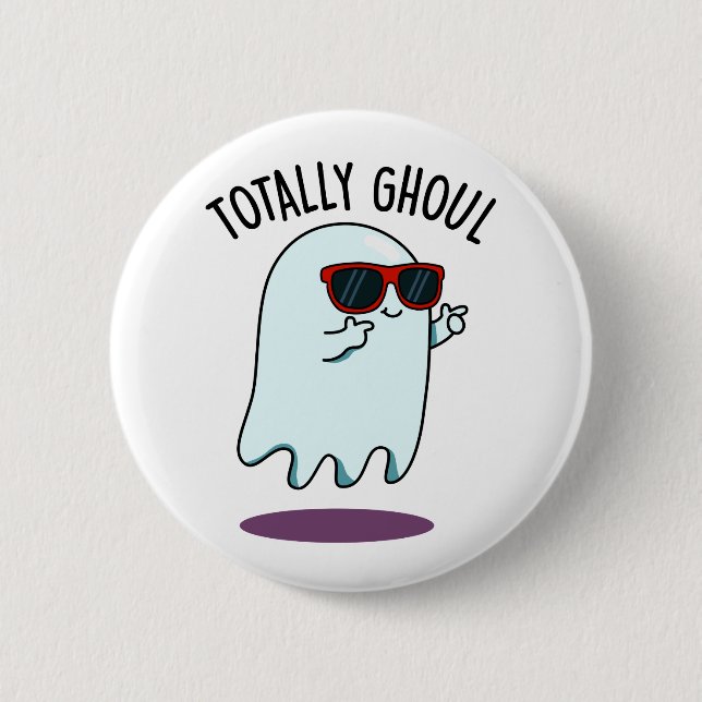 Macaron Rond 5 Cm Totalement Ghoul Amusant Cool Halloween jeu de rôl (Devant)