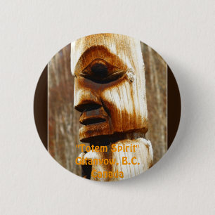 Macaron Rond 5 Cm TOTEM SPIRIT Art Collection