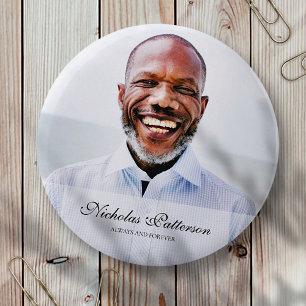 Macaron Rond 5 Cm Toujours et toujours Classic Simple Photo Memori